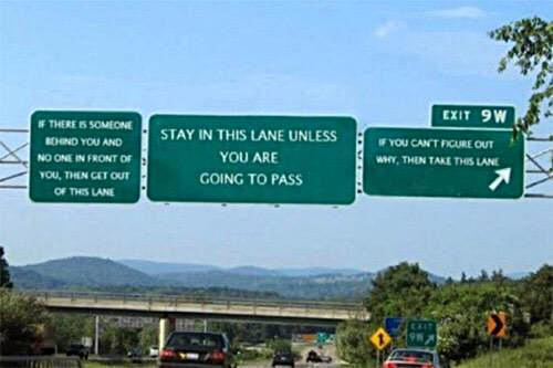 Unclear about which lane to use?