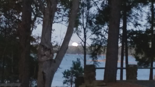 Moon over Lake Lanier